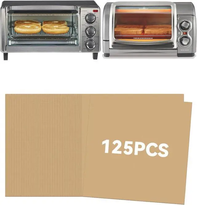 Main image of 125PCs Air Fryer Liners Compatible with BLACK+DECKER TO1313SBD Toaster Oven | & Hamilton Beach Easy Reach 4-Slice Countertop Toaster Oven(31344DA), 8.7in Baking Disposable Parchment Paper Easy Cleanup