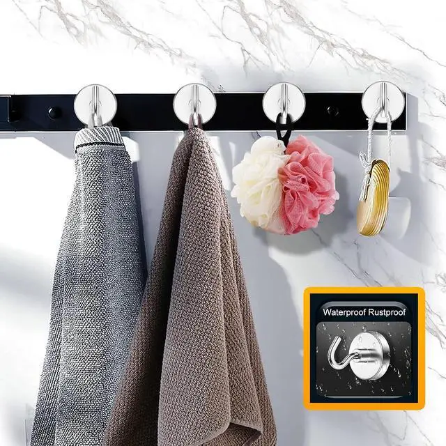Alt view image 6 of 7 - Magnetic Hooks, 80LBS Heavy Duty Magnetic Hooks for Cruise Cabins, Metal Hooks for Cruise Ship Walls, Refrigerator, Classroom, Grills, Extra Strong Cruise Magnet Hooks for Hanging, 10 Pack (Silver)