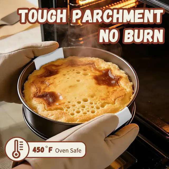 Alt view image 5 of 7 - Disposable Parchment Paper for Sourdough Baking White 8" Round Long Handles | GIGYES Bread Sling for Dutch Oven & air fryer, Easy-Lift, Non-Stick, Odor-Free