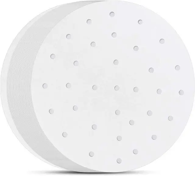 Main image of BYKITCHEN 10 Inch Bamboo Steamer Liners for Dumpling, Air Fryer Paper Liner | 200PCS Pre-Cut Nonstick Steamer Liners for Bamboo,Steaming Basket, Perforated Air Fryer Parchment Paper Rounds