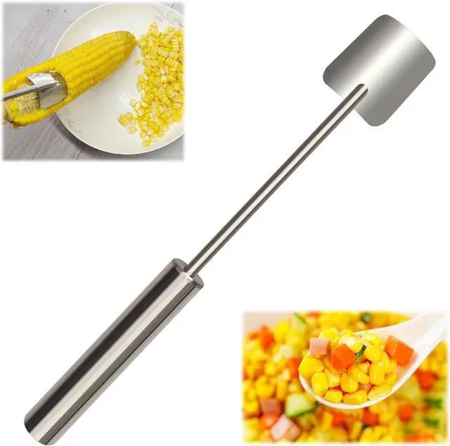 Main image of Corn Cob Stripper2026 NEW Long Handle Stainless Steel Corn Stripping TooCorn on the Cob Remover, Fast and Safe, Suitable for Home Kitchens, Restaurant Chefs, Outdoor Dining Enthusiasts