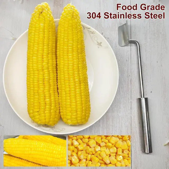 Alt view image 4 of 7 - Corn Cob Stripper2026 NEW Long Handle Stainless Steel Corn Stripping TooCorn on the Cob Remover, Fast and Safe, Suitable for Home Kitchens, Restaurant Chefs, Outdoor Dining Enthusiasts