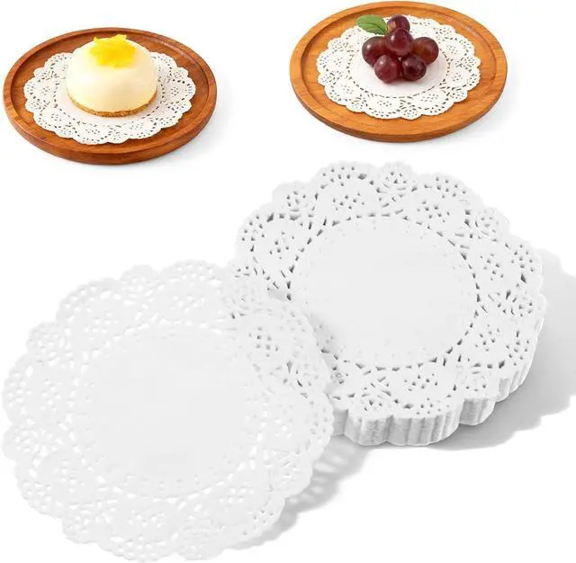 Main image of 200 Pcs Paper Doilies, 3.5 Inch Lace Round Disposable Placemats | White Doilies for Plates For Tables, Dessert Trays, Party Craft, Wedding & Birthday Cake Decorations