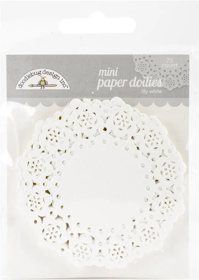 Main image of Doodlebug Mini Doilies (75 Pack), Lily White