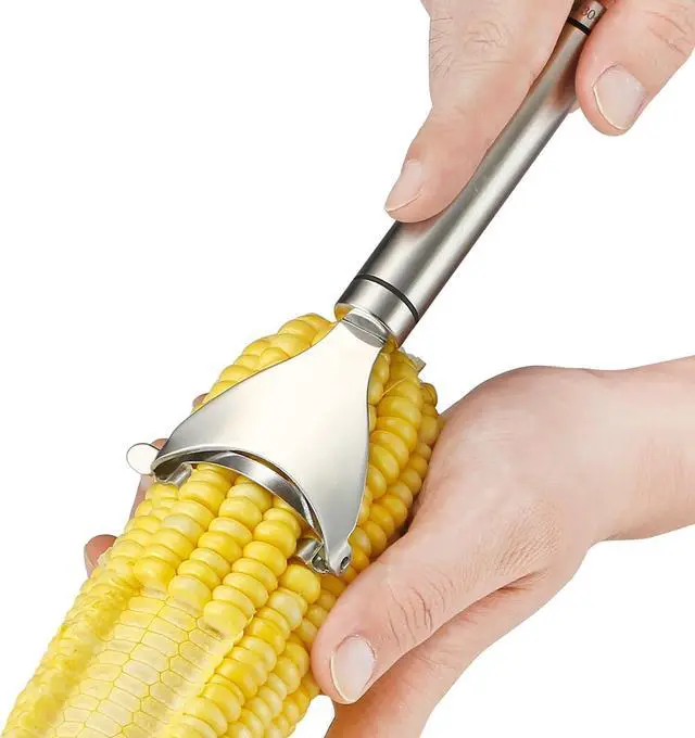 Main image of Corn Peeler Stainless Stee Corn Cob Stripper Tool Corn Thresher from the Cob, Removes Corn Kernels From Corn Cobs In Seconds, Kitchen Gadget
