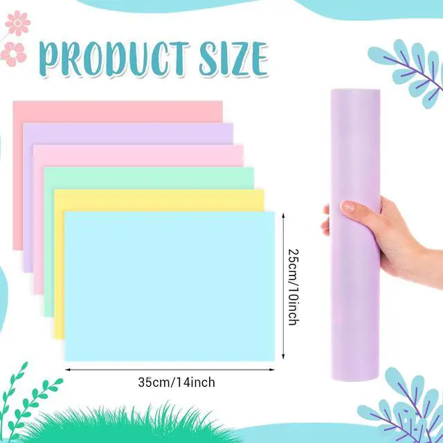 Alt view image 2 of 6 - Fullhawl 60 Pcs Pastel Paper Placemats, Disposable Rectangular Table Setting Mats for Easter, Spring Tea Party & Gender Neutral Baby Shower Decor, 10 x 14 Inch