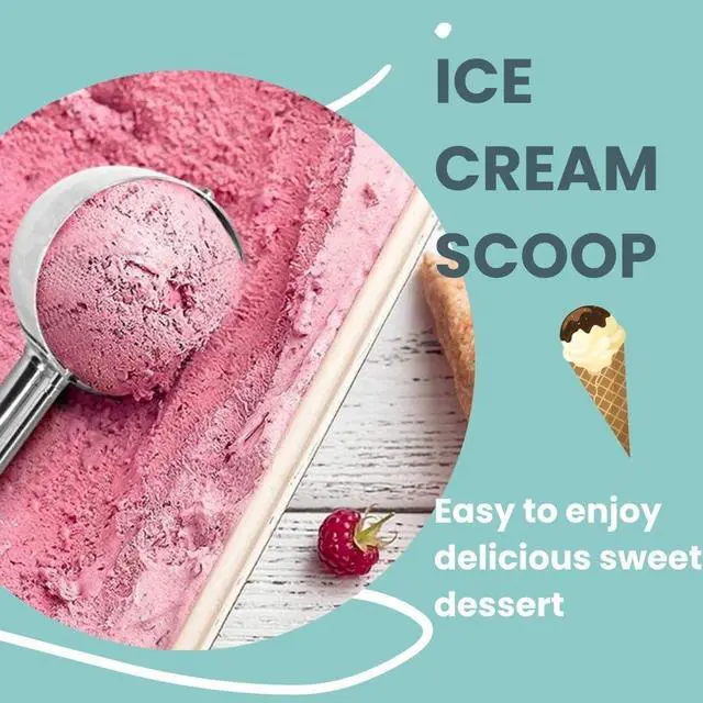 Alt view image 3 of 7 - Ice Cream Scoop, Cookie Scoop, 18/8 Stainless Steel Cookie Scooper, Cookie Scoops for Baking, 3Tbsp/45ml/1.5oz Cookie Dough Scoop, Ice Cream Scooper with Trigger Release, Cookie Scooper for Baking