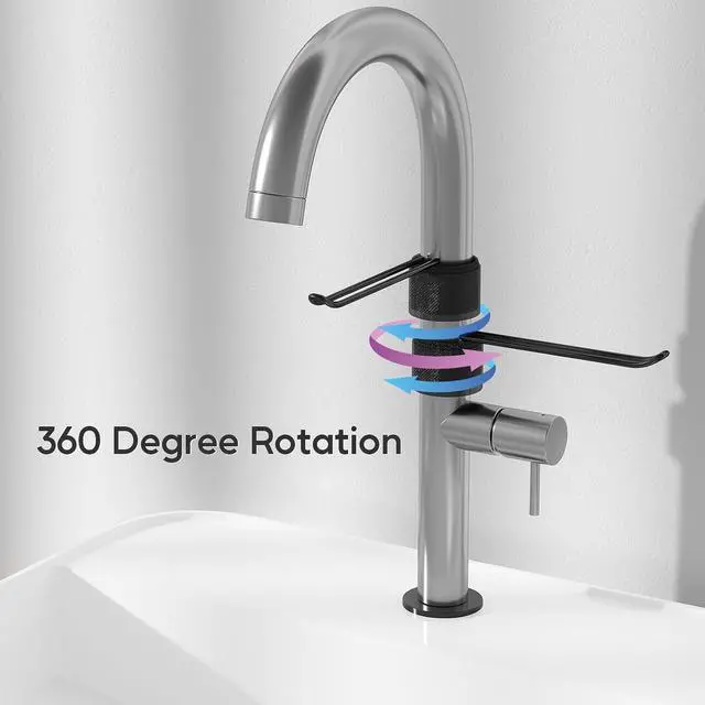 Alt view image 4 of 6 - 1 Pack Dish Towel Holder for Multiple Kitchen Sink FaucetsBlack | Stylish and Functional, Keep Kitchen Rags and Dishcloths Neat and Within Reach, Sink Dish Cloth Holder and Storage Rack