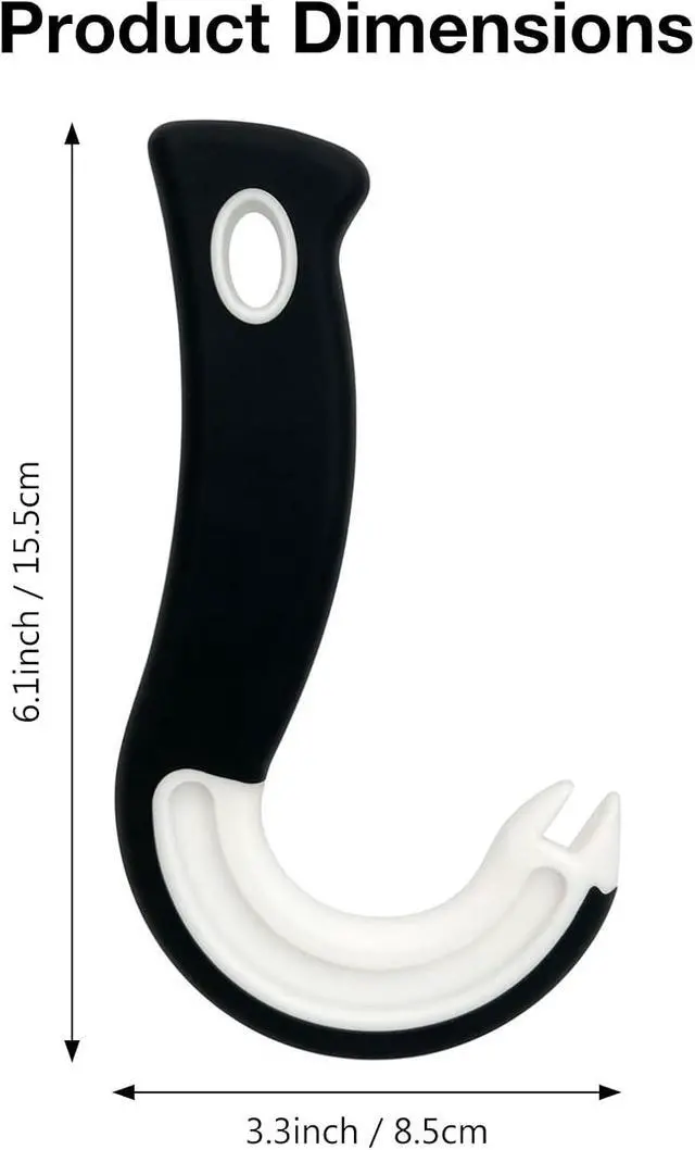 Alt view image 2 of 7 - 2-Pack Hook-shaped Can Opener, Easy-Grip Ring Pull Can Opener for Soda, Fruit Cans, Food Cans & Tins for Kitchen Use