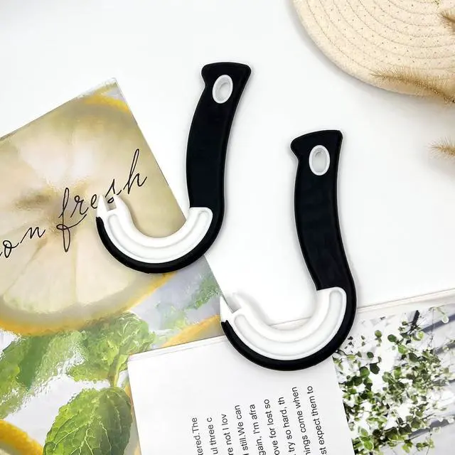 Alt view image 7 of 7 - 2-Pack Hook-shaped Can Opener, Easy-Grip Ring Pull Can Opener for Soda, Fruit Cans, Food Cans & Tins for Kitchen Use