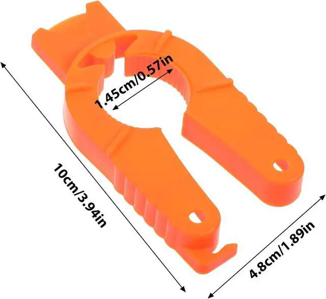 Alt view image 2 of 7 - Plastic Bottle Cap Opener,2 Pack,Water Bottle Opener,Orange Soda Can Opener | 3 in 1 Multi-Purpose Water Bottle Opener, for Arthritic Hands, Seniors