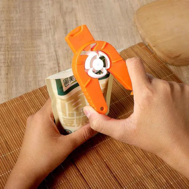 Alt view image 5 of 7 - Plastic Bottle Cap Opener,2 Pack,Water Bottle Opener,Orange Soda Can Opener | 3 in 1 Multi-Purpose Water Bottle Opener, for Arthritic Hands, Seniors