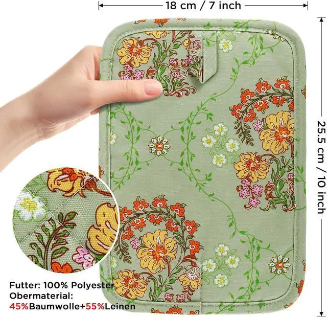 Alt view image 5 of 7 - BONTHEE Pot Holders for Kitchen Heat Resistant Hot Pads for Countertops Oven Pot Holders Cotton Potholders for Kitchen Cooking Baking - 2PCS