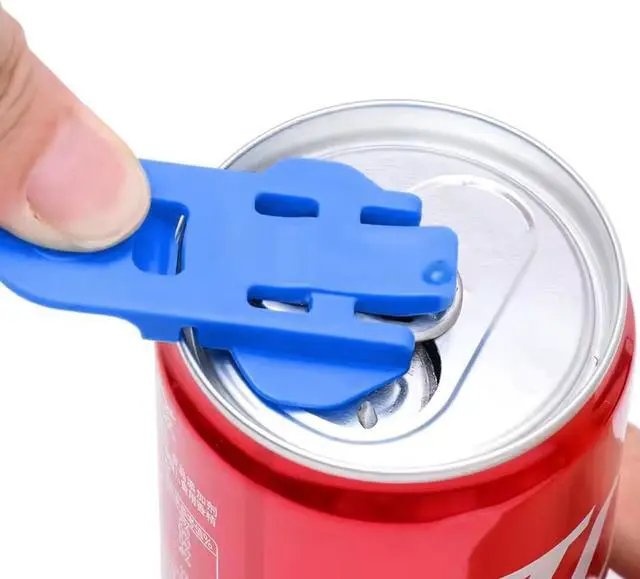 Alt view image 3 of 7 - Pack of 24 Plastic Manual Easy Can Opener, Can Cover Protector Leakproof Can Top Ring Pull Opener Tool for Coke, Beer, Soda, Drinks