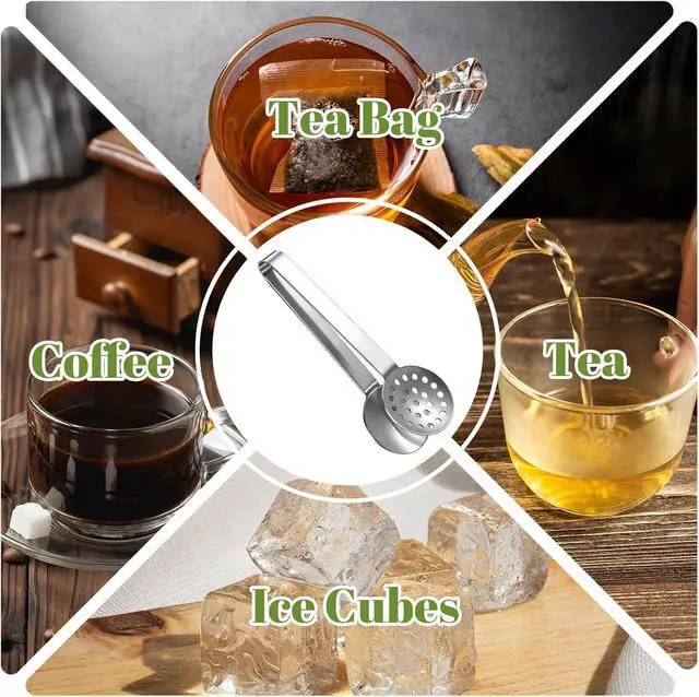 Alt view image 5 of 7 - 2 Pack Tea Bag Squeezer, Tea Accessories for Tea-Lovers, Stainless Steel, Durable Strainer Gripper, Ergonomic Dispenser Accessories