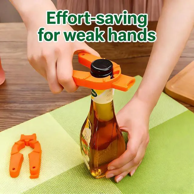 Alt view image 7 of 7 - Can and Bottle Opener, 2-Pack Easy-Grip Opener for Weak Hands | Lightweight plastic, non-slip, twist-to-open, no sharp edges, for seniors, children, arthritis, cans, bottles, jars, kitchens
