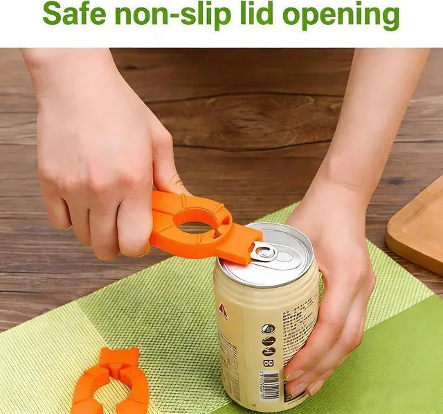 Alt view image 6 of 7 - Can and Bottle Opener, 2-Pack Easy-Grip Opener for Weak Hands | Lightweight plastic, non-slip, twist-to-open, no sharp edges, for seniors, children, arthritis, cans, bottles, jars, kitchens