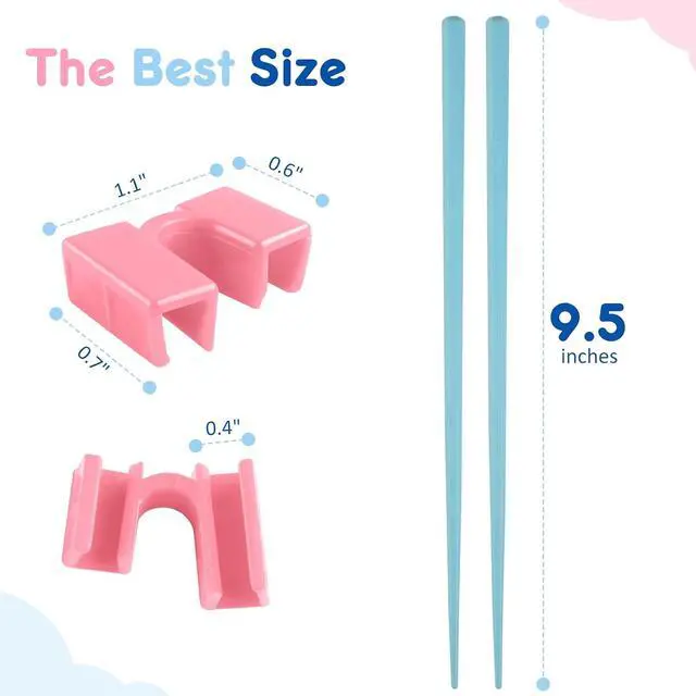 Alt view image 5 of 7 - 8 Pairs Training Chopsticks for Beginners, Fiberglass Japanese Chopstick | Training Chopsticks with Removable Helpers, Easy to Use Reusable Design, Dishwasher Safe, 8 Colors for Adults & Family Dining