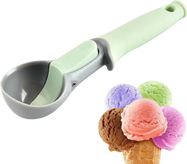 Alt view image 7 of 7 - Ice Cream Scoop, 8 Inch Plastic Watermelon and Ice Cream Hemisphere Spoon for Kitchen and Outdoors (1)