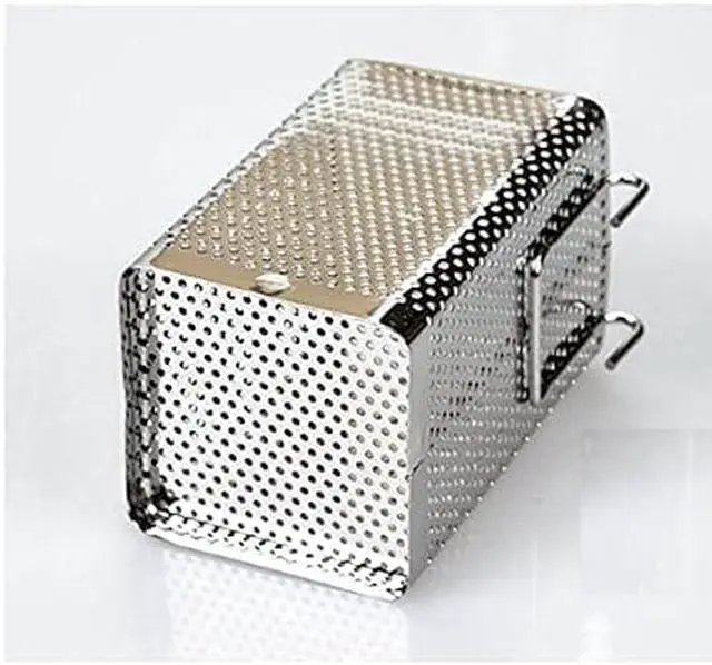 Alt view image 7 of 7 - LENITH Kitchen Utensil Chopsticks Perforated Holder with Hooks - Stainless Steel Storage for Organizer Dishwasher Safe (Small Square)