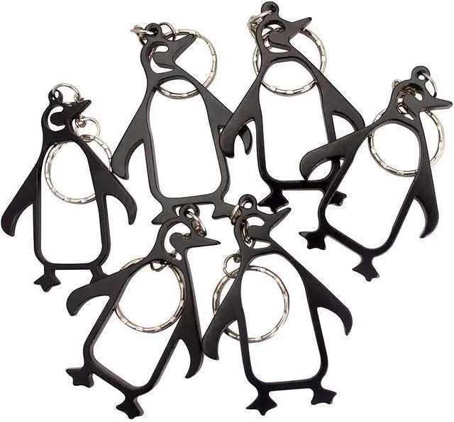 Alt view image 3 of 7 - SWATOM Penguin Bottle Opener Keychain Beer Openers Tool Key Chain Ring Accessories