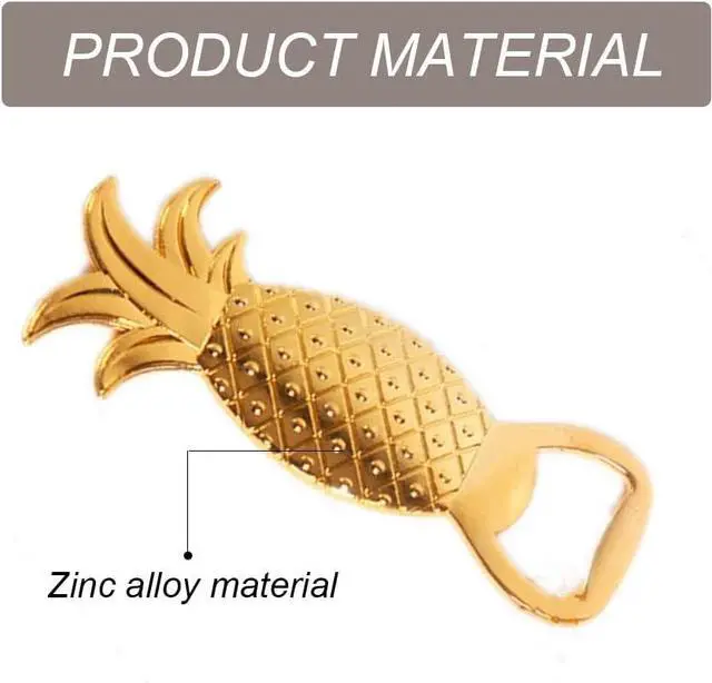 Alt view image 3 of 7 - Pineapple Bottle Opener Metal Beer Opener Creative Alloy Opener for Wedding Party Favor Birthday Baby Shower Favor Gift Souvenirs