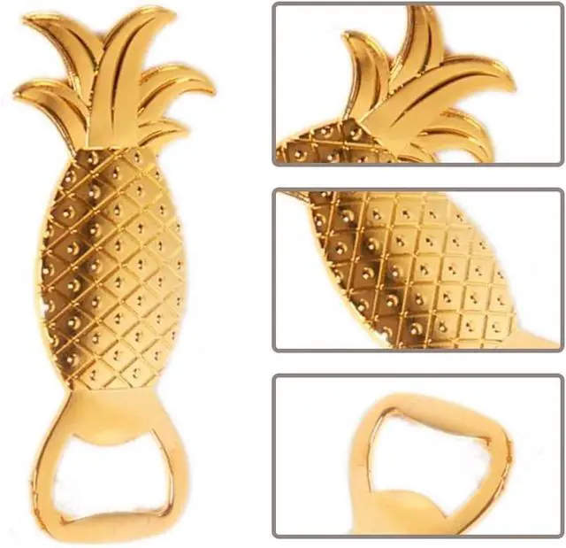 Alt view image 4 of 7 - Pineapple Bottle Opener Metal Beer Opener Creative Alloy Opener for Wedding Party Favor Birthday Baby Shower Favor Gift Souvenirs