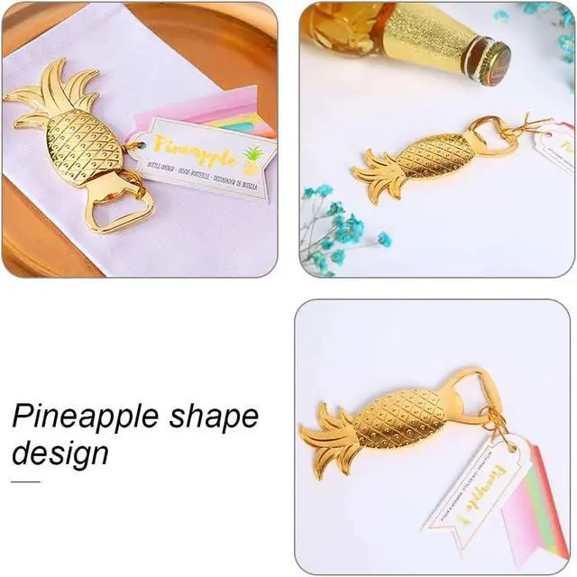 Alt view image 5 of 7 - Pineapple Bottle Opener Metal Beer Opener Creative Alloy Opener for Wedding Party Favor Birthday Baby Shower Favor Gift Souvenirs