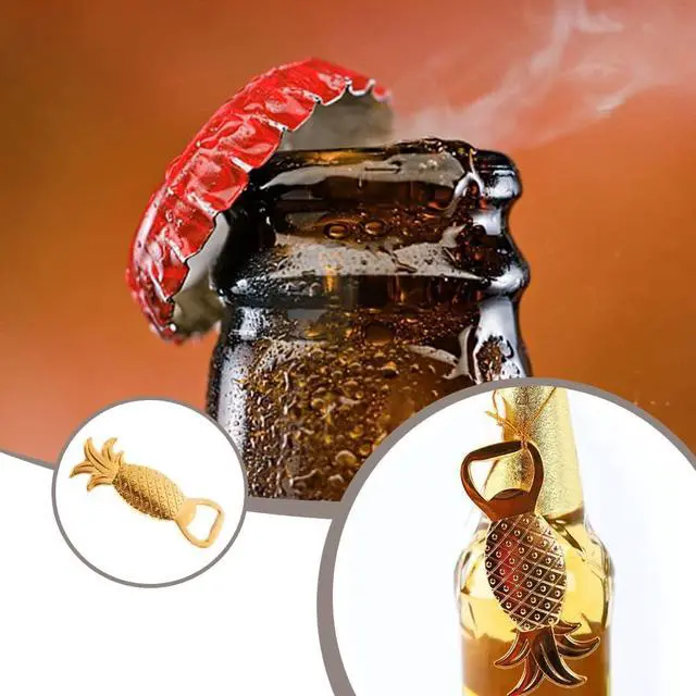 Alt view image 6 of 7 - Pineapple Bottle Opener Metal Beer Opener Creative Alloy Opener for Wedding Party Favor Birthday Baby Shower Favor Gift Souvenirs