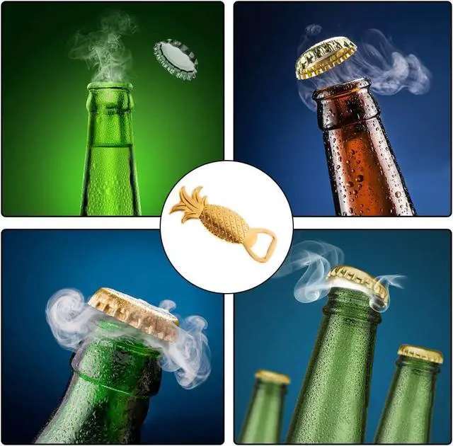 Alt view image 7 of 7 - Pineapple Bottle Opener Metal Beer Opener Creative Alloy Opener for Wedding Party Favor Birthday Baby Shower Favor Gift Souvenirs