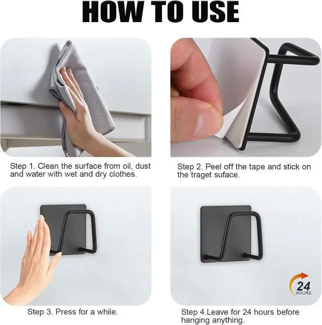 Alt view image 4 of 7 - Adhesive Sponge Holder for Kitchen Sink, SUS304 Stainless Steel Scrubber Hanger Sink Caddy Accessories Storage Drain Rack Stand for Scratch Scrub Dishcloth Dishrag Steel Wool Strainer Stopper