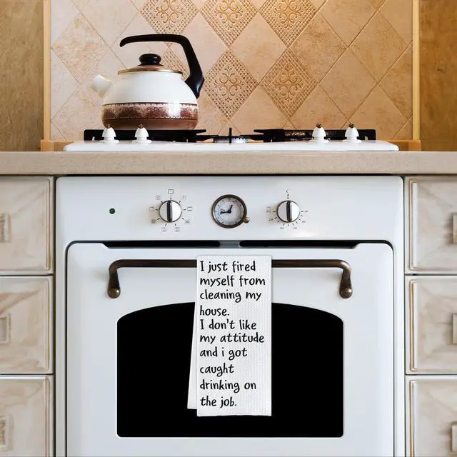 Alt view image 5 of 6 - Funny KItchenTowels - Funny DishTowels for Kitchen,Sarcastic Sayings Kitchen Bathroom Decor(16 X 24 Inches)