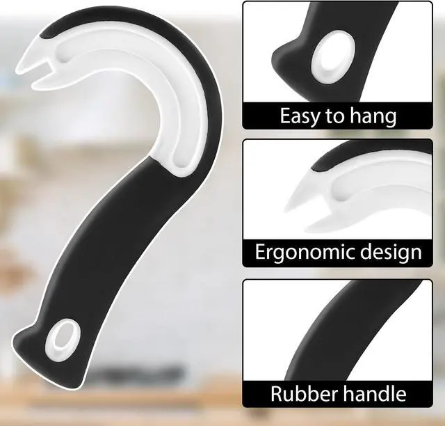 Alt view image 4 of 7 - Ouligay Easy Open Ring Pull Can Opener Tin Openers Pull Tab Can Opener Jar Openers for Soda Tabs Lid Lifter Tin Can Arthritis Hands J Shaped Kitchen Aid