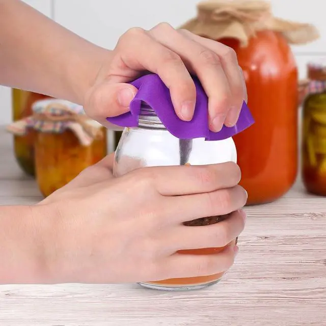 Alt view image 6 of 7 - Rubber Jar Opener, 4PCS Jar Opener Gripper Pad for Weak Hands | Rubber Jar Opener Gripper Pad for Seniors with Arthritis, Heat Insulation Kitchen Coasters