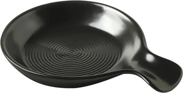 Main image of Spoon Rest for Stove Top, Ceramic Spoon Holder for Kitchen Counter, Cooking Utensil Holder for Spoon Ladle Spatula, Matte Black