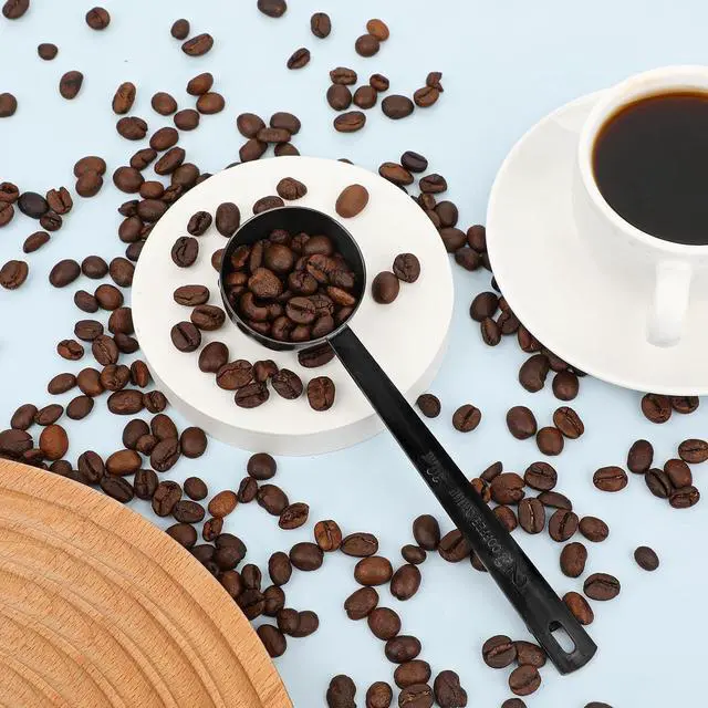 Alt view image 4 of 7 - JJUNW Metal Measure Spoon, 2 Tablespoon Coffee Scoop, 30ML Stainless Steel Coffee Spoons, Long Handle Coffee Measuring Scoop Coffee Scoop Spoon for Ground Coffee Bean Espresso Milk Tea Sugar