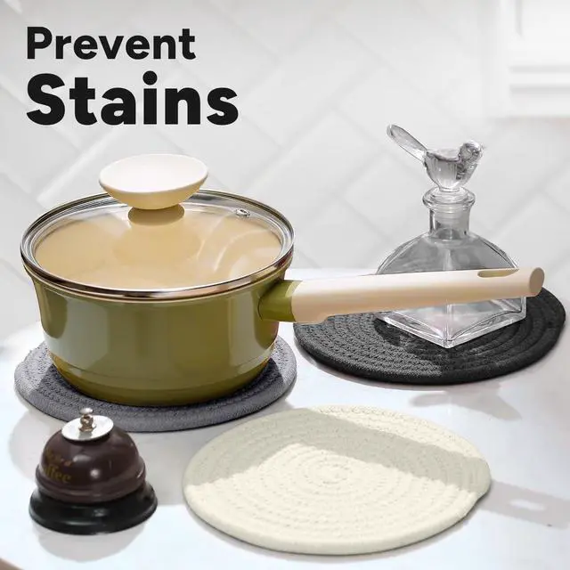 Alt view image 5 of 7 - Avalon Kitchen Trivets for Hot Dishes Set of 3, Trivets for Hot Pots and Pans, Heat-Resistant Pot Holders, Stylish Coasters, Perfect for Your Kitchen