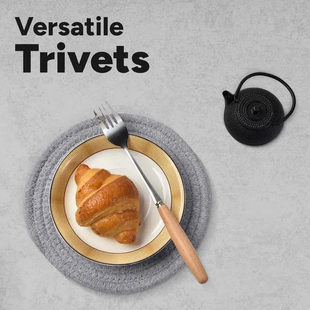 Alt view image 6 of 7 - Avalon Kitchen Trivets for Hot Dishes Set of 3, Trivets for Hot Pots and Pans, Heat-Resistant Pot Holders, Stylish Coasters, Perfect for Your Kitchen