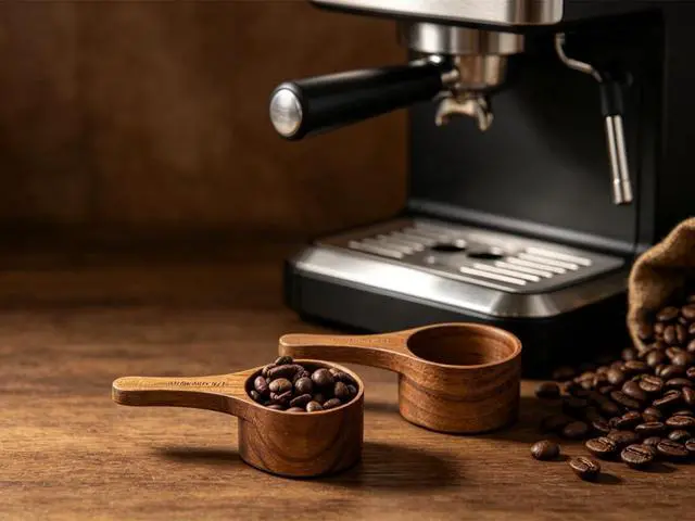 Alt view image 7 of 7 - 2PCS Acacia Wood Coffee Scoops, Small Wooden Coffee Scoop for Jars and Containers, Wooden scoop Tablespoon Bean Scoop, Cute Coffee Beans Measuring Scoop for Cooking, Bath Salt