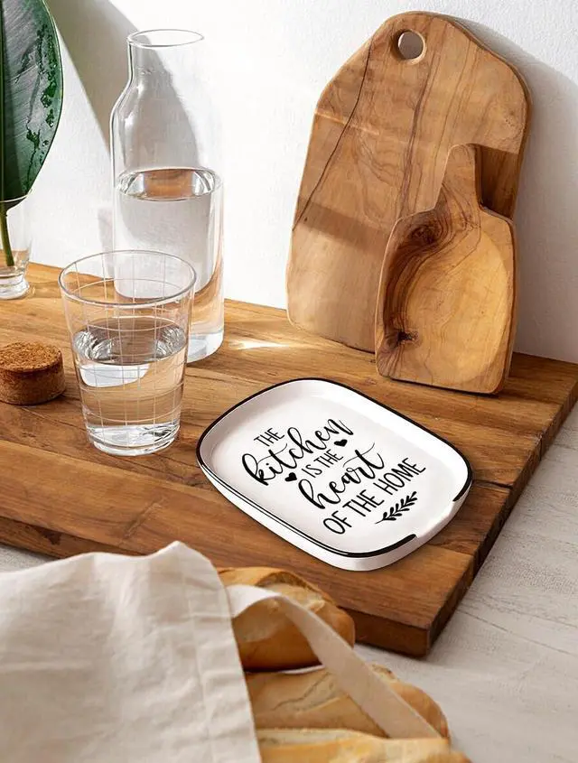 Alt view image 4 of 6 - Funny The Kitchen Is The Heart of The Home Spoon Rest, Ceramic Spoon Rest for Stove Top, for Cooking Lovers Grandma Women Mom Housewarming Gifts
