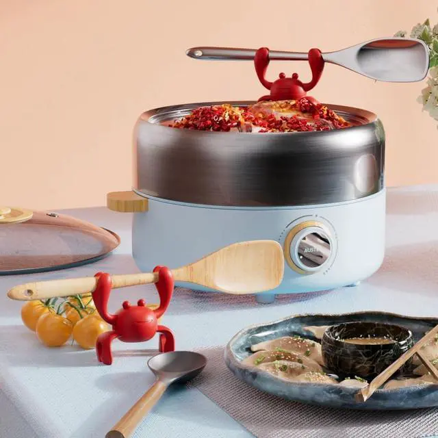 Alt view image 2 of 7 - Spoon Rest for Stove Spoon Holder Stove Organizer Cool Kitchen Gadgets & Cute Kitchen Accessories (Cute Red)