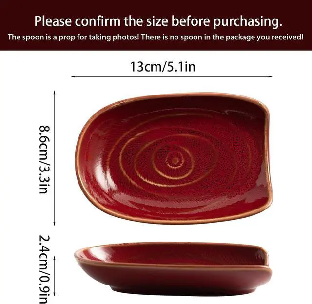 Alt view image 6 of 7 - Ceramic Spoon Rest for Stove Top, Spoon Holder for Kitchen Counter | Works as a coffee spoon rest and utensil rest for ladles, spatulas and stirrers, fitting daily use and housewarming gifts.