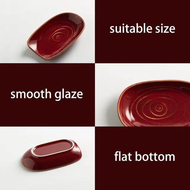 Alt view image 7 of 7 - Ceramic Spoon Rest for Stove Top, Spoon Holder for Kitchen Counter | Works as a coffee spoon rest and utensil rest for ladles, spatulas and stirrers, fitting daily use and housewarming gifts.
