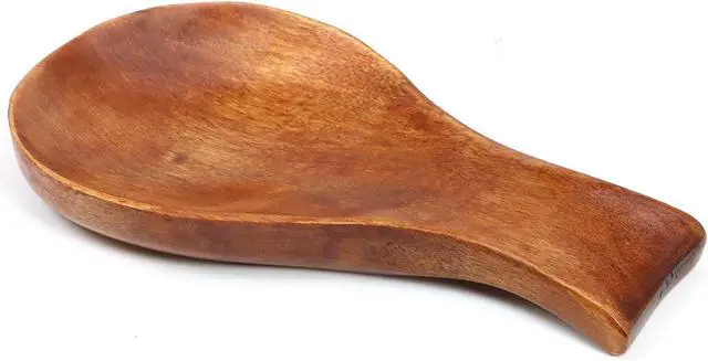 Main image of Wooden Spoon Rest Spoon Rest for Stove Top | Kitchen Counter Modern Rustic Smooth Spoon Rest as a Dining Table Decor for Spatula Spoon Tong Brush
