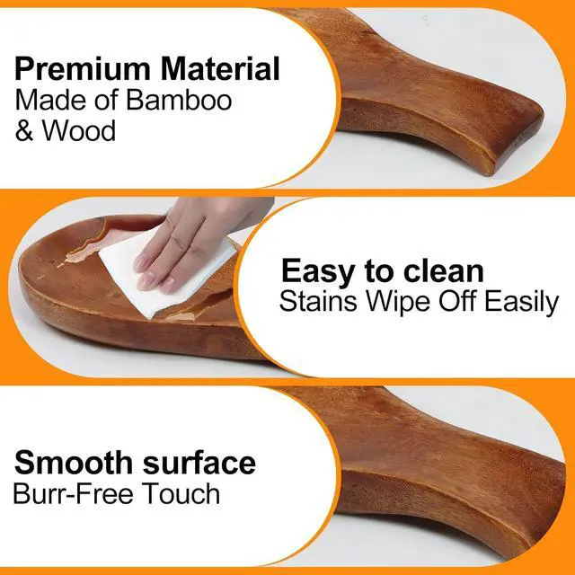 Alt view image 4 of 7 - Wooden Spoon Rest Spoon Rest for Stove Top | Kitchen Counter Modern Rustic Smooth Spoon Rest as a Dining Table Decor for Spatula Spoon Tong Brush