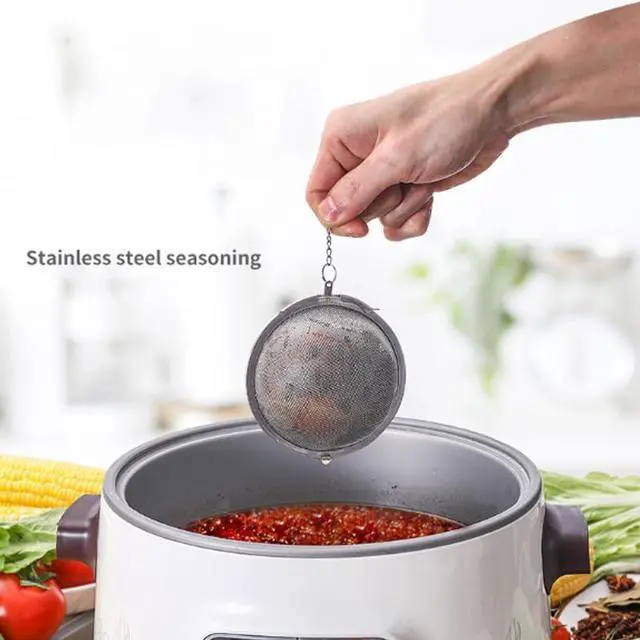 Alt view image 2 of 6 - Stainless Steel Mesh Tea Ball, Extra Fine Mesh Tea Infuser for Loose Leaf Tea, Tea Strainers Tea Infuser Strainer Filters for Tea 3piece set