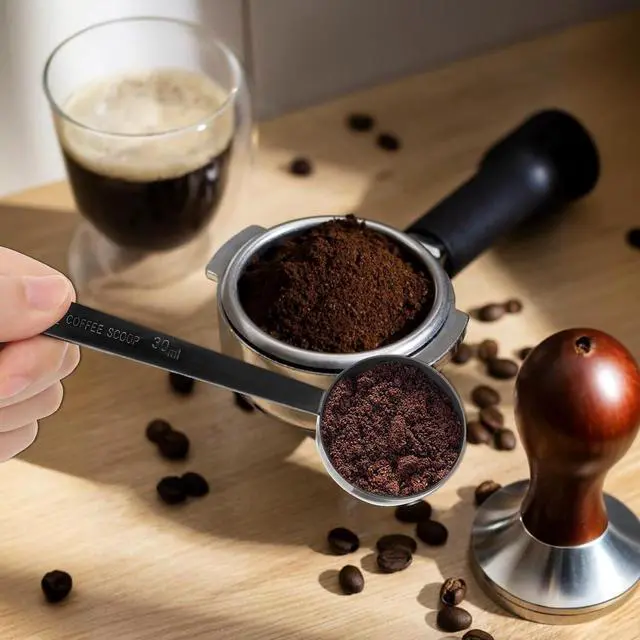 Alt view image 6 of 7 - JJUNW Metal Measure Spoon, 2 Tablespoon Coffee Scoop, 30ML Stainless Steel Coffee Spoons, Long Handle Coffee Measuring Scoop Coffee Scoop Spoon for Ground Coffee Bean Espresso Milk Tea Sugar