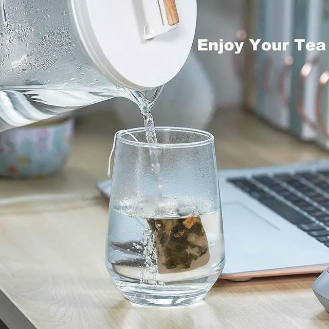 Alt view image 6 of 7 - Numola 100Pcs Disposable Tea Bags for Loose Leaf Tea, Empty Tea Bags Natural Material Seal Tea Infuser Bag, Tea Infuser Sachets with Drawstring Herb Sachet Bags for Loose Tea (4" x 3.2")