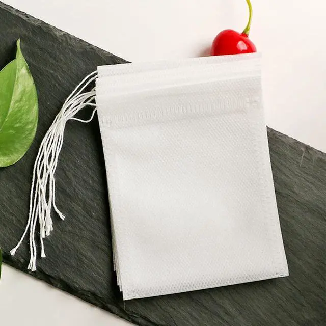 Alt view image 5 of 6 - Yzurbu 200pcs 4''x6'' Cold Brew Coffee Filter Bags, No Mess Disposable Filter Bag with Drawstring for Coffee Grounds & Ice Tea
