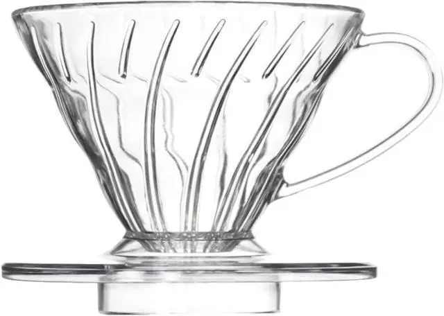 Main image of V 02 60° Cone Plastic Coffee Dripper, 1-4 Cups, Pour Over Coffee Maker | Reusable Coffee Filter Cup, Slow Brewing Accessories for Home, Cafe, Restaurants